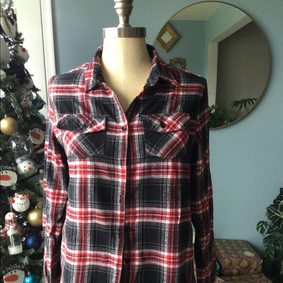 Flannel Button Down Shirt - Picture 1 of 2